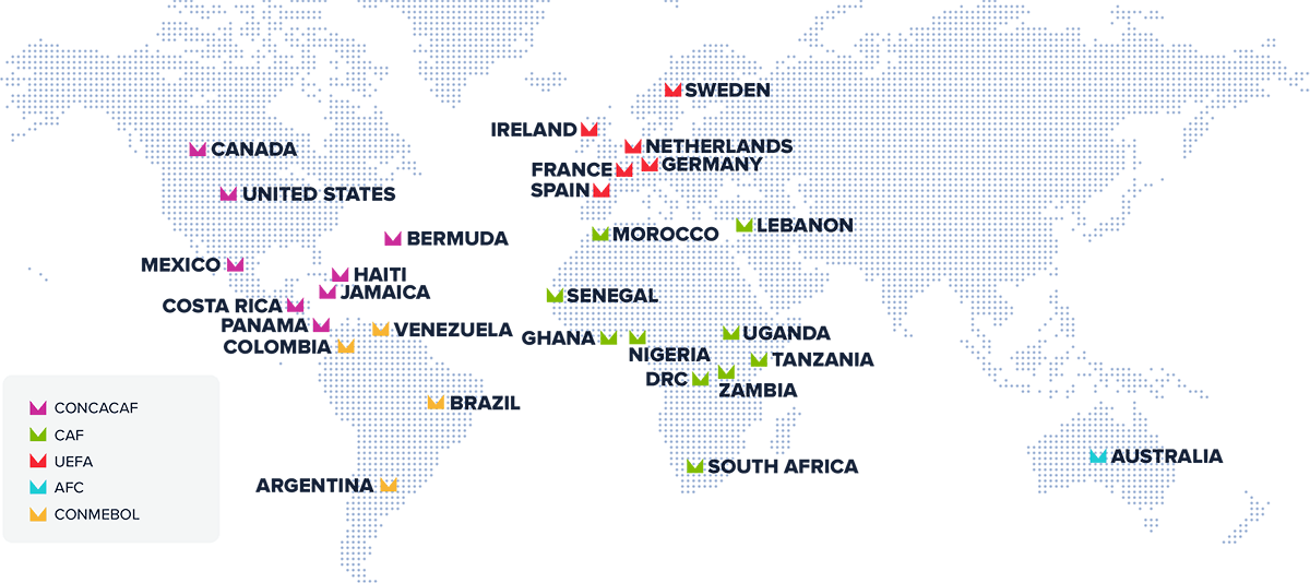 Where we're from map